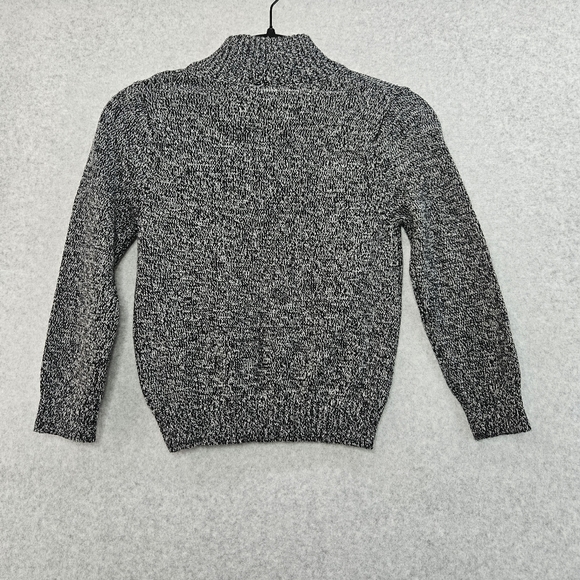 IZOD Boy's 1/4 Zip‎ Sweater  Black Marled Size 4/5 - Picture 2 of 4